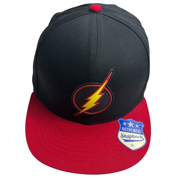 Dc Comics Originals Other - DC Comics Originals Men's The Flash Hat OS Black Red Snapback Cap‎ Casual Cotton